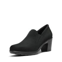 Sapatos DREAM PAIRS Scarpins com Salto Grosso Baixo Preto em Camurça 7,1 cm