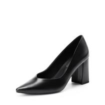 Sapatos DREAM PAIRS SDPU2229W Preto Bico Fino Salto Grosso Sapatos DREAM PAIRS SDPU2229W Preto Bico Fino Salto Grosso