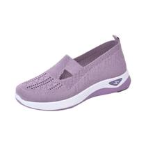 Sapatos femininos 2025 verão tênis casuais malha respirável sola grossa acessível frete grátis