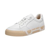 Sapatos Femininos Brancos De Couro Com Cadarço, Confortáveis E Casuais, Novo Lançamento 2024