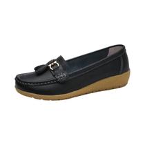 Sapatos Femininos Brancos, Mocassins Casuais, Tênis Esportivos Com Salto Baixo E Macio, Calçados
