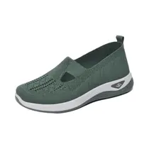 Sapatos Femininos Casual de Malha Respirável - Confortáveis para Primavera/Verão