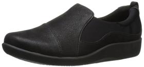 Sapatos femininos Clarks CloudSteppers Sillian Paz, pretos, 7 milhões, EUA Sapatos femininos Clarks CloudSteppers Sillian Paz, pretos, 7 milhões, EUA