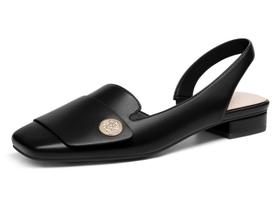 Sapatos femininos Coutgo Chunky de salto baixo, estilingue, preto, tamanho 8,5 Sapatos femininos Coutgo Chunky de salto baixo, estilingue, preto, tamanho 8,5