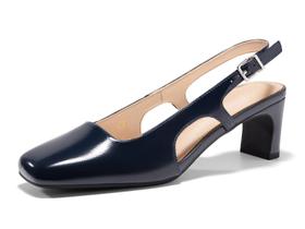 Sapatos femininos Coutgo Slingback Chunky Low Heels Navy, tamanho 9 Sapatos femininos Coutgo Slingback Chunky Low Heels Navy, tamanho 9