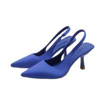 Sapatos Femininos De Salto Alto Com Bico Fino Em Cores Sólidas, Estilo De Rua Fashion, Sandálias