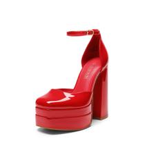 Sapatos Femininos DREAM PAIRS Aurelia Vermelho Plataforma com Salto Bloco Tamanho 37 Sapatos Femininos DREAM PAIRS Aurelia Vermelho Plataforma com Salto Bloco Tamanho 37