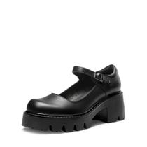 Sapatos Femininos DREAM PAIRS Mary Janes Plataforma Salto Baixo Preto Sapatos Femininos DREAM PAIRS Mary Janes Plataforma Salto Baixo Preto