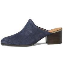 Sapatos femininos Dystralix Navy Chunky Block Heel Mules tamanho 9,5 Sapatos femininos Dystralix Navy Chunky Block Heel Mules tamanho 9,5