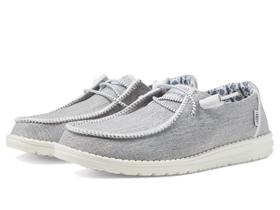 Sapatos femininos Hey Dude Wendy Boho Stitch brancos mesclados tamanho 8 Sapatos femininos Hey Dude Wendy Boho Stitch brancos mesclados tamanho 8