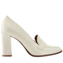 Sapatos femininos MOOMMO Chunky Block Heels, sapatos, couro de camurça branca