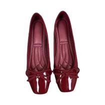 Sapatos Femininos plus Size Com Bico Quadrado E Laço, Sola Macia, Confortáveis E Planos, Ideais Para Sapatos Femininos plus Size Com Bico Quadrado E Laço, Sola Macia, Confortáveis E Planos, Ideais Para