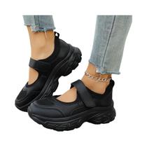 Sapatos Femininos plus Size Em Malha Respirável Slip-On Com Sola Macia Leve Para Trabalho Com Fivela