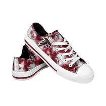 Sapatos FOCO Kansas City Chiefs NFL de cano baixo Tie Dye para mulher Sapatos FOCO Kansas City Chiefs NFL de cano baixo Tie Dye para mulher