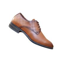 Sapatos formais masculinos Pointed Derby 7425 Camel Color
