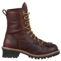 Sapatos Georgia Boot Loggers G7313 para homens, tamanho 8,5, largos, marrons Sapatos Georgia Boot Loggers G7313 para homens, tamanho 8,5, largos, marrons