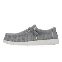 Sapatos HEYDUDE Wally Stretch Sox Cinza Leves Sapatos HEYDUDE Wally Stretch Sox Cinza Leves