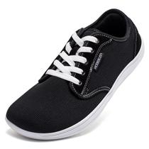 Sapatos HOBIBEAR Barefoot Minimalist Fashion Sneaker preto/branco