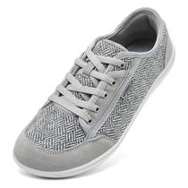Sapatos HOBIBEAR Barefoot Zero Drop Sole Cinza Claro Largo