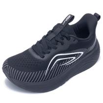 Sapatos IIV Womens Walking Wide Toe Box Arch Support, pretos, 8,5 EUA