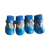 Sapatos Impermeáveis Antiderrapantes Para Cães Com Sola Macia E Elástica, Conjunto De Proteção Para