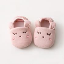 Sapatos Infantil Bebê 0-24 Meses Berço Recém-Nascido Unissex Desenho Bichinhos Meias Antiderrapante - sem