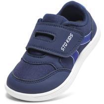 Sapatos infantis STQ KIDS Barefoot Sneakers Wide Toe Box Navy Sapatos infantis STQ KIDS Barefoot Sneakers Wide Toe Box Navy