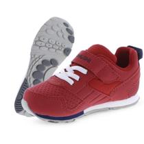 Sapatos infantis TSUKIHOSHI Racer com fecho de alça vermelho/azul marinho 13 crianças