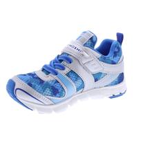 Sapatos infantis TSUKIHOSHI Velocity com fecho de alça prateado/camuflado 8,5 T