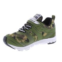 Sapatos infantis TSUKIHOSHI VELOCITY com fecho de alça verde/camuflado 10,5 K Sapatos infantis TSUKIHOSHI VELOCITY com fecho de alça verde/camuflado 10,5 K