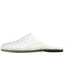 Sapatos Jelly Molozoey Clear para mulheres, sem cadarço, bico fechado