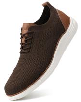 Sapatos largos, tênis masculinos casuais VILOCY, marrons Oxfords