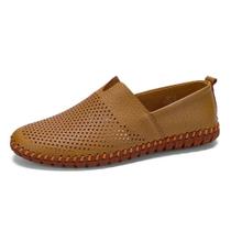 Sapatos Loafer Mitvr de couro genuíno para homens Holding Tan 39EU