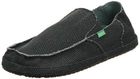 Sapatos Loafer Slip-On Masculinos Sanuk Rounder Preto Pirata 10