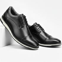 Sapatos Masculinos Social Preto Oxford Moderno Couro Marrom Confortável - Ferrareto Sapatos Masculinos Social Preto Oxford Moderno Couro Marrom Confortável - Ferrareto