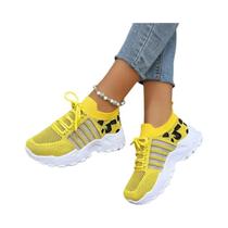 sapatos mulher 2025 tênis com estampa de leopardo tênis casuais femininos leves e respiráveis.