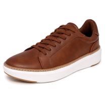 Sapatos Nautica Court Donley-Cognac Vegan Suede para homens