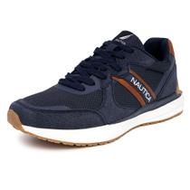 Sapatos Nautica Markee Fashion, tênis masculinos, azul-marinho, tamanho 8