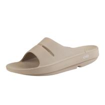 Sapatos OOFOS OOAhh Recovery Slide Nomad, tamanho unissex 46/48