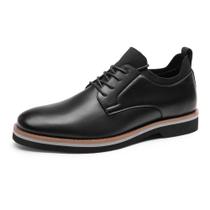 Sapatos Oxford Masculinos Bruno Marc Pretos com Cadarço Tamanho 11 Sapatos Oxford Masculinos Bruno Marc Pretos com Cadarço Tamanho 11