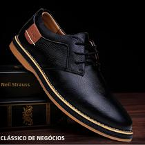Sapatos Oxford Masculinos plus Size, De Couro Legítimo, Estilo Brogue, Com Cadarço, Sapatos Sociais