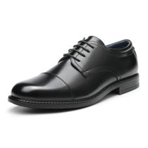 Sapatos Oxford Sociais Masculinos Bruno Marc Pretos com Cadarço Tamanho 10