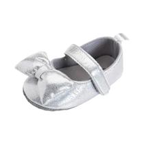 Sapatos Para Bebês De 0 a 1 Ano, Solado Macio, Respirável, Estilo Princesa Com Laço, Primavera E