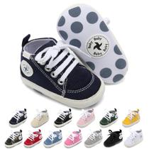 Sapatos para bebês, tênis de lona antiderrapante macia BEIDI, de 0 a 6 meses