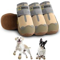 Sapatos para cães Hcpet impermeáveis antiderrapantes para cães grandes, cáqui