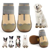Sapatos para cães JZXOIVA refletivos impermeáveis para cães grandes