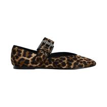 Sapatos Planos Femininos Com Estampa De Leopardo, Confortáveis, Com Bico Redondo, Estilo Mary Jane Sapatos Planos Femininos Com Estampa De Leopardo, Confortáveis, Com Bico Redondo, Estilo Mary Jane