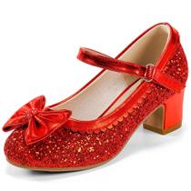 Sapatos Princess LAURMOSA Ruby Red Slipper para meninas, tamanho 11