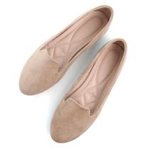 Sapatos rasos SAILING LU Ballet Flats femininos pretos cáqui tamanho 10,5