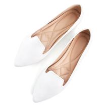 Sapatos rasos SAILING LU Slip on Pointy Toe Ballerina White Sapatos rasos SAILING LU Slip on Pointy Toe Ballerina White